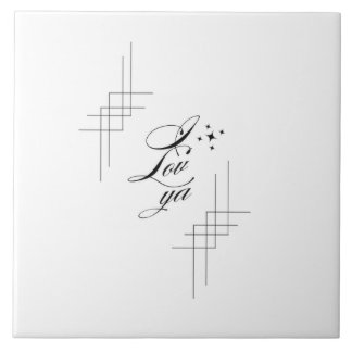 I lov ya  fliese