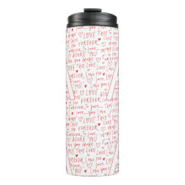 I Love A You — Personalized Initial “A” Romantic Thermosbecher