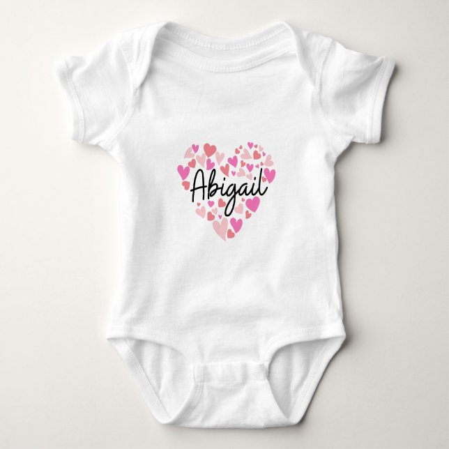 I love Abigail Baby Strampler (Vorderseite)