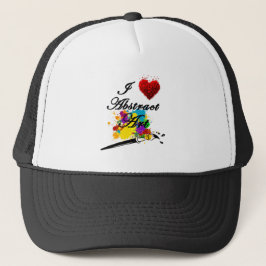 I LOVE ABSTRACT ART TRUCKERKAPPE