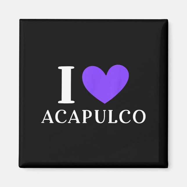 I Love Acapulco Mexico Vacation _2  Magnet (Vorne)