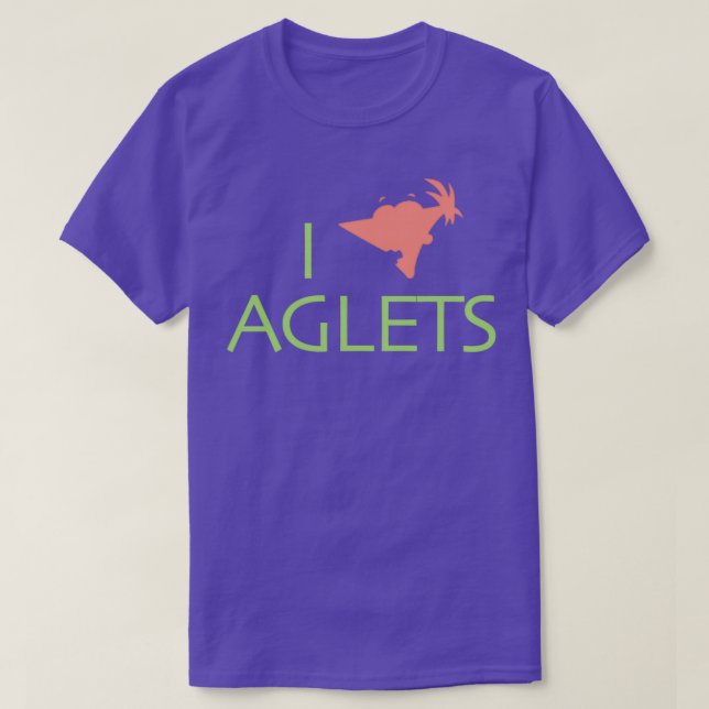 I Love Aglets T-Shirt (Design vorne)