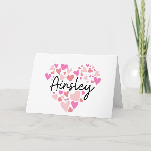 I love Ainsley - hearts for Ainsley (Vorderseite)