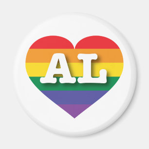 I love Alabama - Gay Pride Magnet