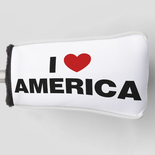 I Love America Golf Headcover (Vorderseite)