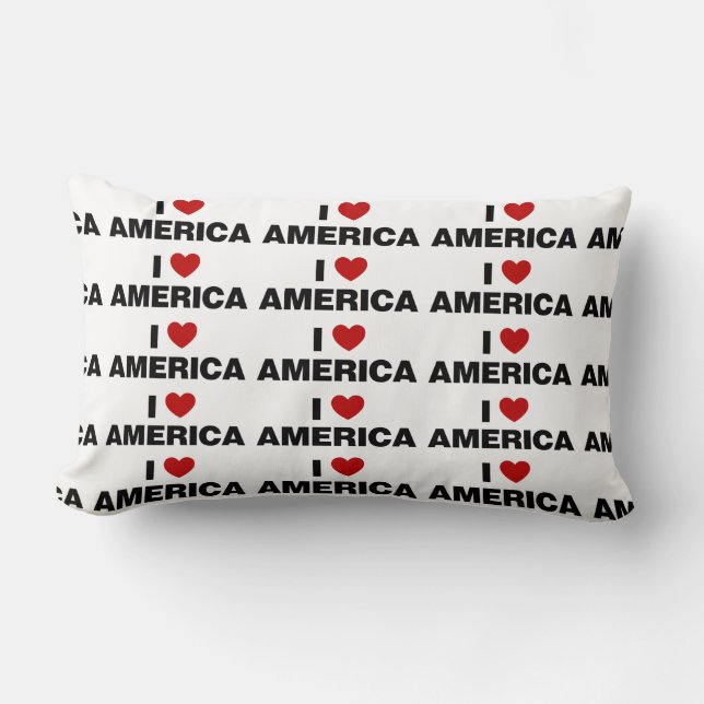 I Love America Lendenkissen (Vorderseite)