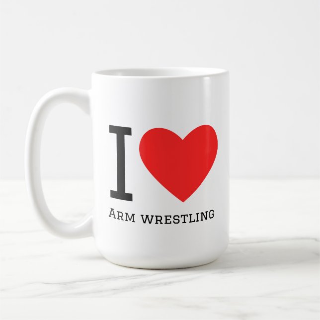 I love arm wrestling kaffeetasse (Links)