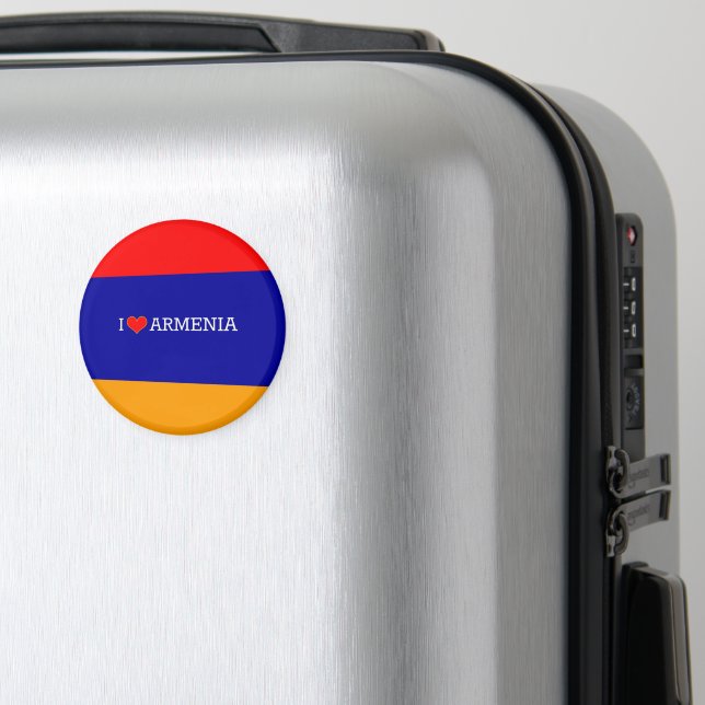 I Love Armenia, flag of Armenia Magnet (In Situ (Gepäck))