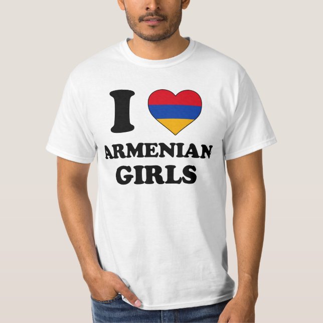 I love Armenian Girls T-Shirt (Vorderseite)