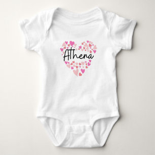 I love Athena - hearts for Athena Baby Strampler