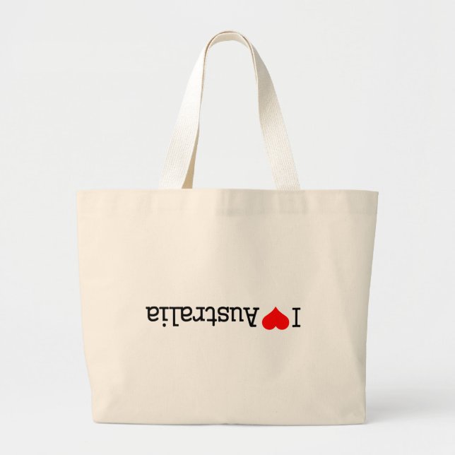 I Love Australia Jumbo Stoffbeutel (Vorne)