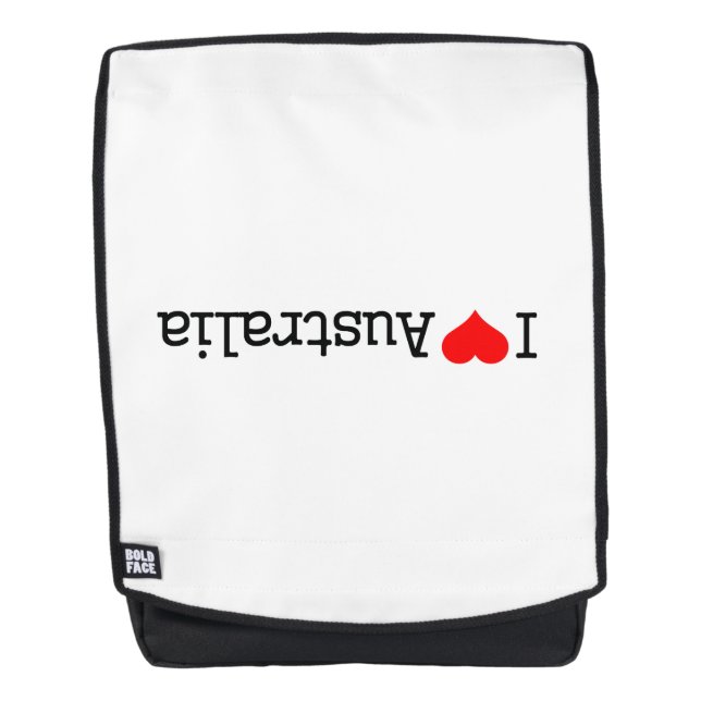 I Love Australia Rucksack (Vorderseite)