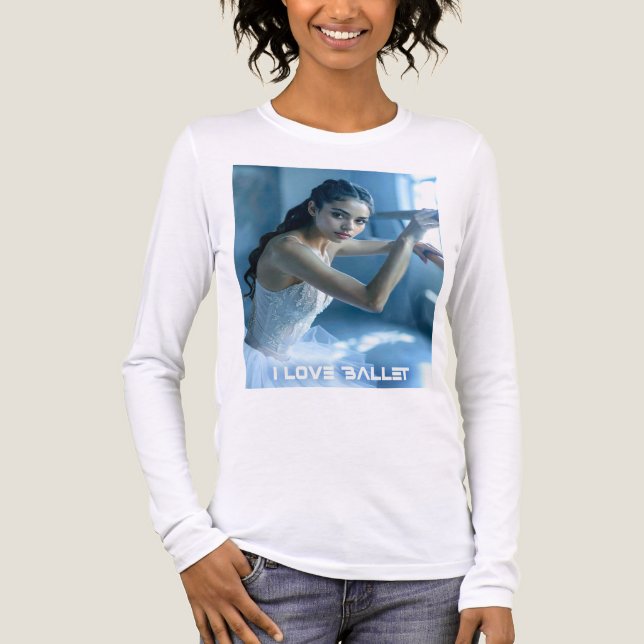 I LOVE BALLET - BALLET & DANCE Tri-Blend SHIRT (Vorderseite)
