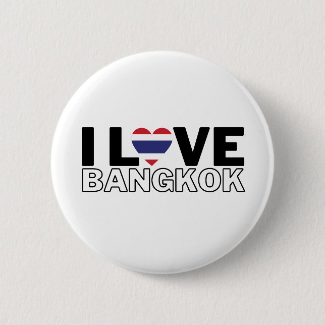 I Love Bangkok - For the true Bangkokian! Button (Vorderseite)