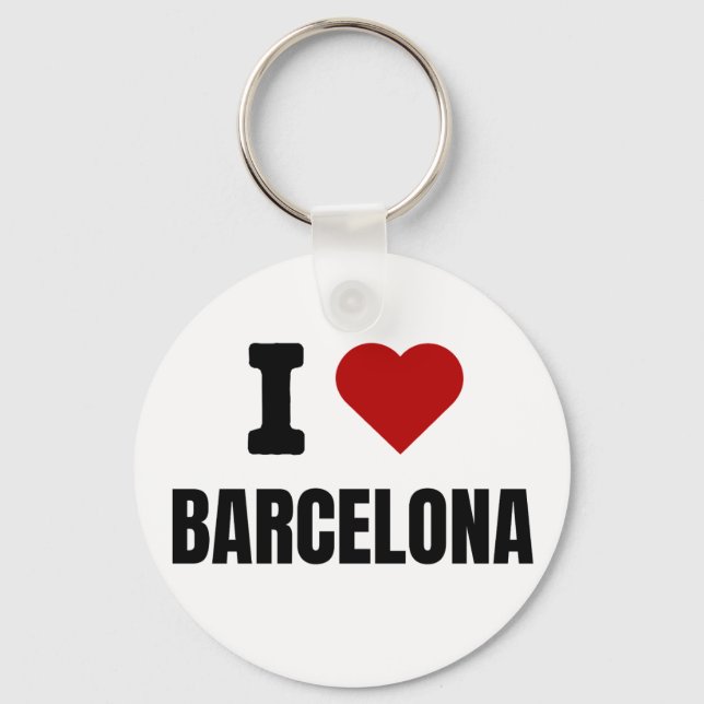 I love Barcelona - I heart Barcelona Spain Schlüsselanhänger (Vorderseite)