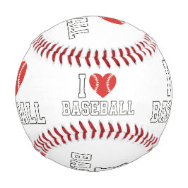 I Love Baseball Ball Design for True Sports Fans