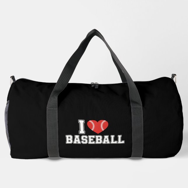 I Love Baseball Duffle Bag (Rückseite)