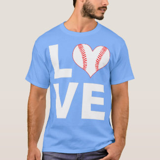 I Love Baseball Sports Athlete Player Gift T-Shirt