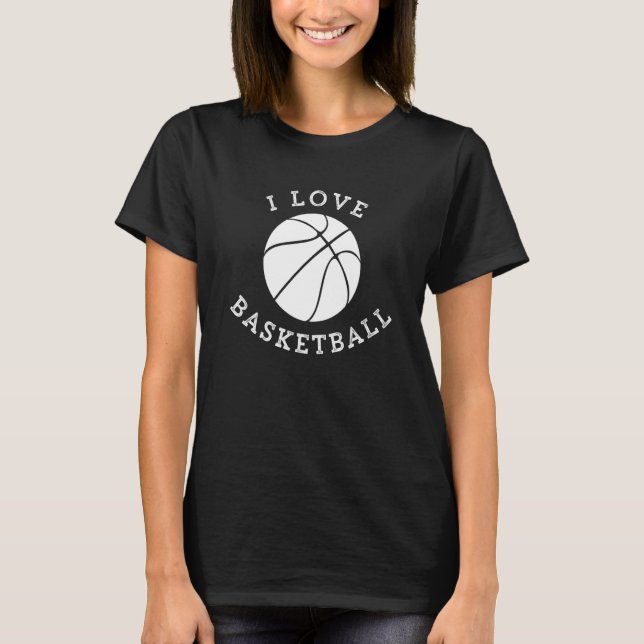 I Love Basketball Fan Favorite T-Shirt (Vorderseite)
