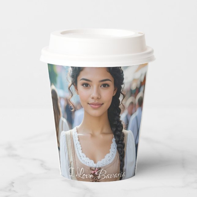 I LOVE BAVARIA PAPPBECHER (Vorderseite)