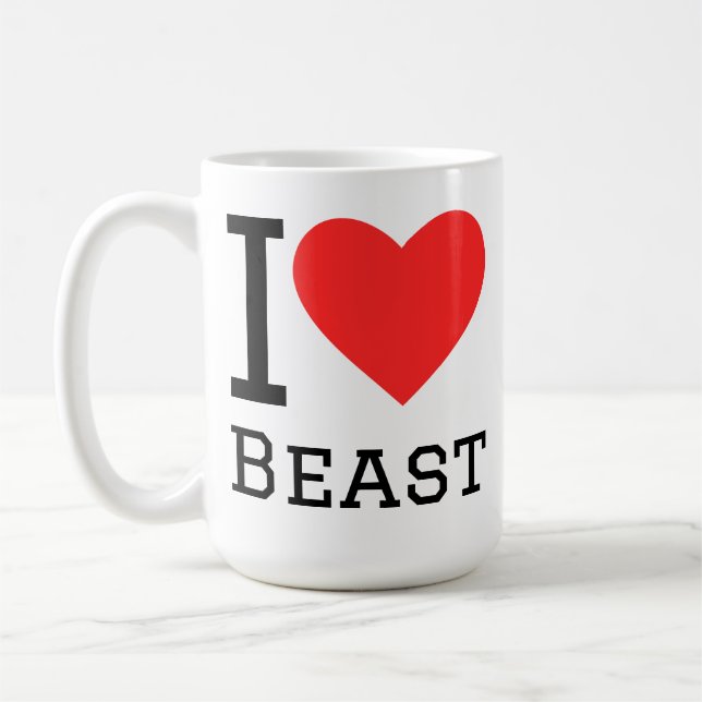 I love beast  kaffeetasse (Links)