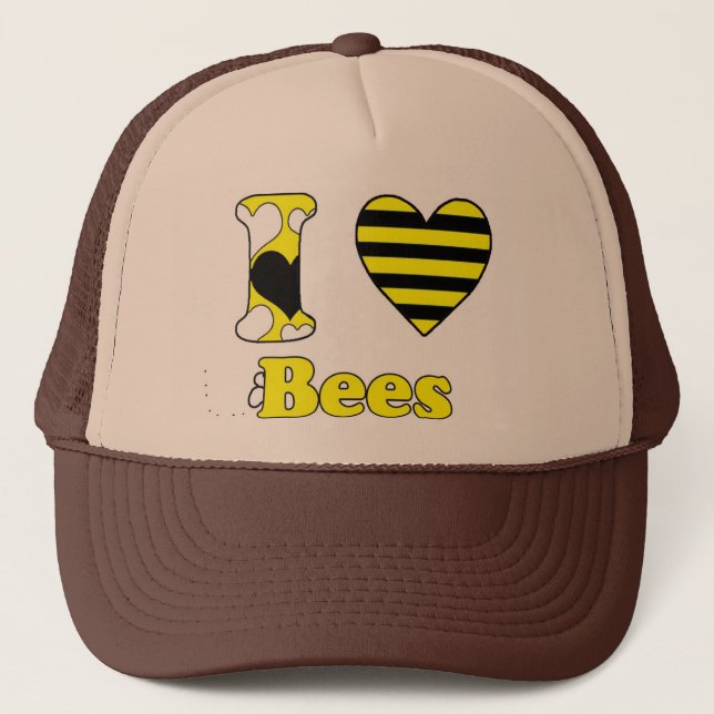 I love Bees Truckerkappe (Vorderseite)