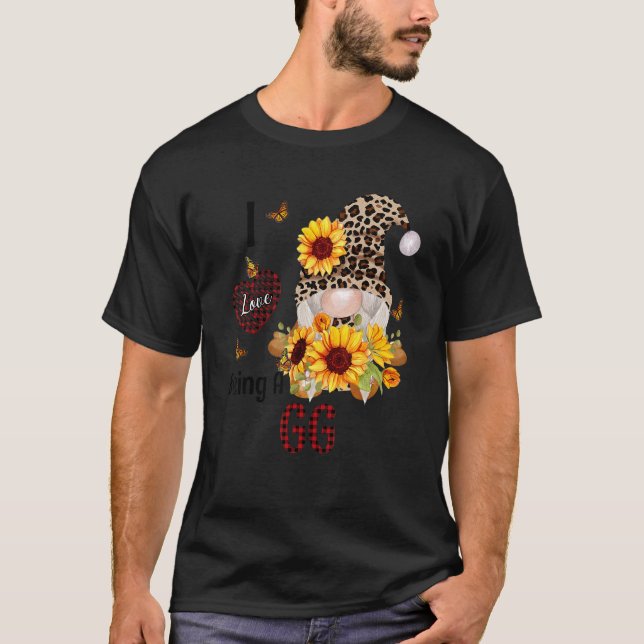 I Love Being A GG Fall Gnome Autumn Thanksgiving T-Shirt (Vorderseite)