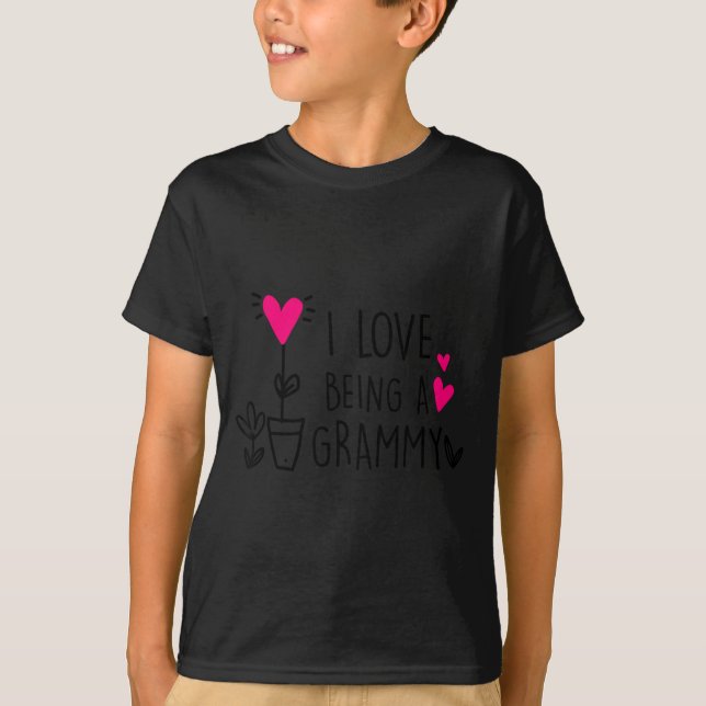 I Love Being A Grammy Insrational Grandma Mothers  T-Shirt (Vorderseite)