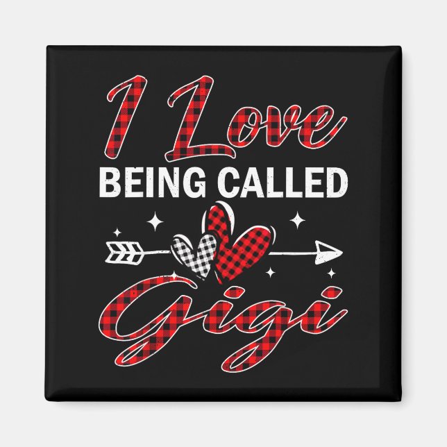 I Love Being Called Gigi Xmas Christmas Family  Magnet (Vorne)