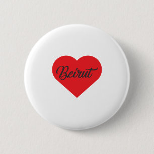 I Love Beirut - Lebanon Button