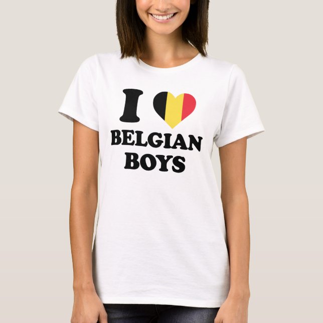 I love Belgian Boys T-Shirt (Vorderseite)