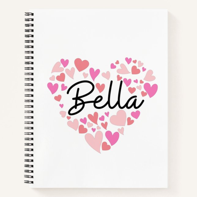 I love Bella Notizbuch (Vorderseite)