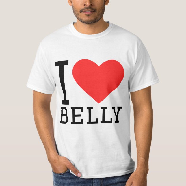 I love belly T-Shirt (Vorderseite)