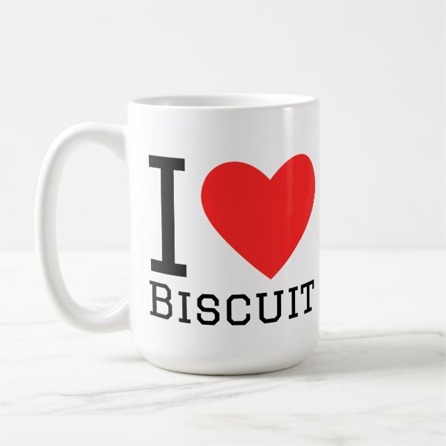I love biscuit kaffeetasse (Links)