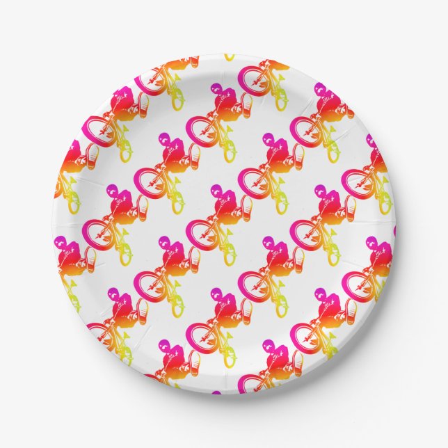 I Love BMX Pappteller (Vorderseite)