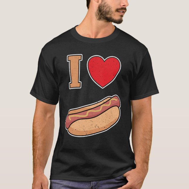 I love bockwurst with mustard T-Shirt (Vorderseite)