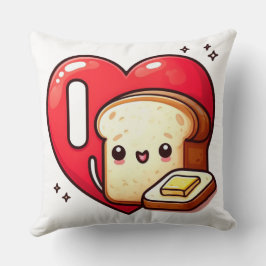 I Love Bread & Butter - Comedy Cotton Kissen