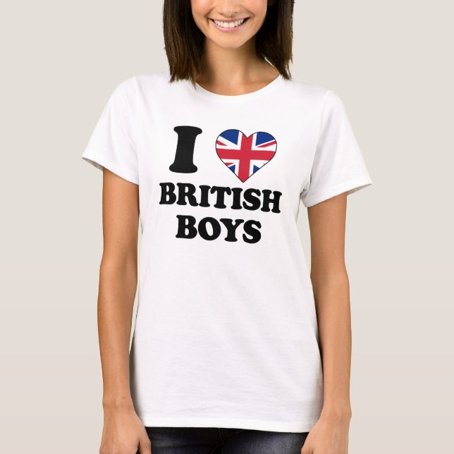 I love British Boys T-Shirt (Vorderseite)