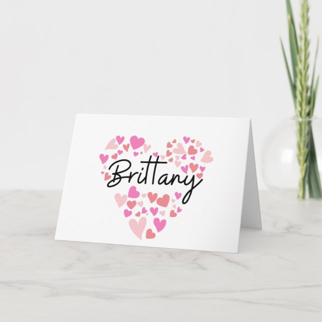 I love Brittany - hearts for Brittany (Vorderseite)