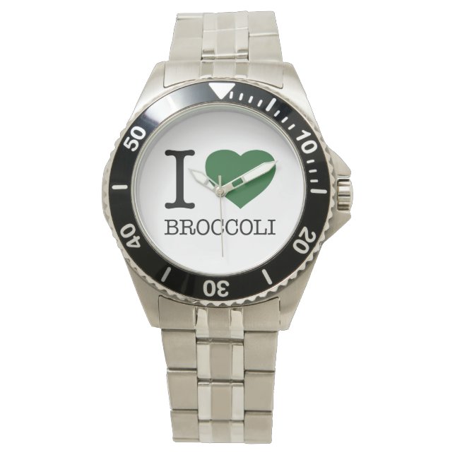 I LOVE BROCCOLI ARMBANDUHR (Vorderseite)