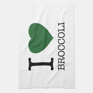 I LOVE BROCCOLI GESCHIRRTUCH