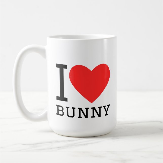 I love bunny kaffeetasse (Links)