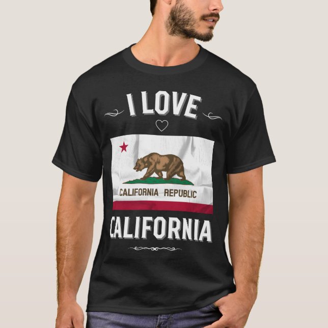 I Love California friend T-Shirt (Vorderseite)