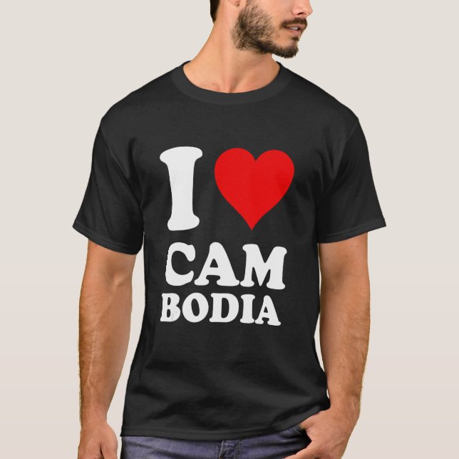 I Love Cambodia T-Shirt (Vorderseite)