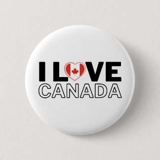 I LOVE CANADA - For real Canadians! Button