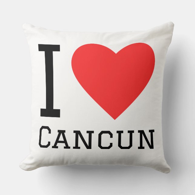 I love Cancun  Kissen (Vorderseite)