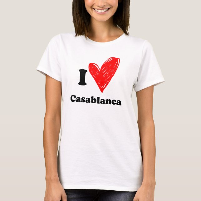 I love Casablanca T-Shirt (Vorderseite)