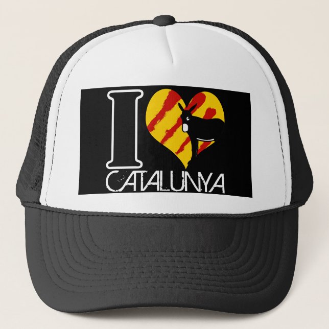I Love Catalunya Truckerkappe (Vorderseite)