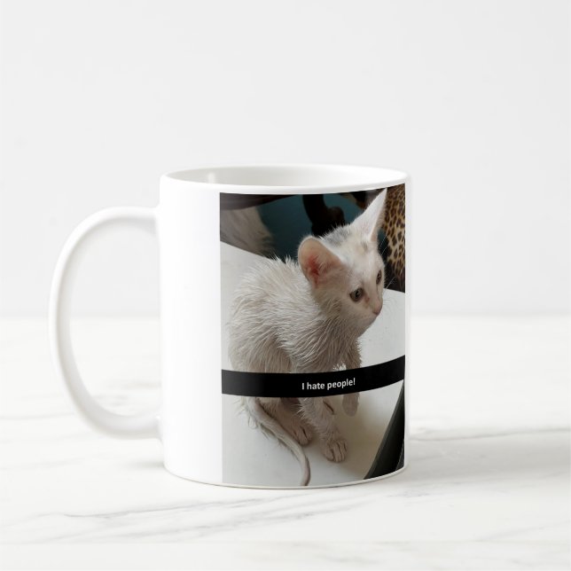 I Love Cats Coffee Mug. I Hate People Cat Mug. Kaffeetasse (Links)