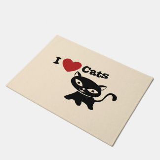 I love cats fußmatte